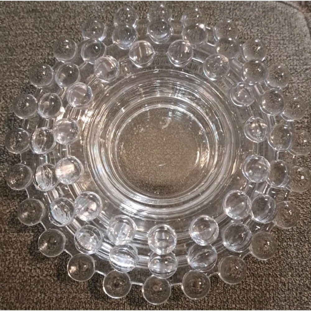 Vtg Candlewick Staggered Sized Saucers/Ashtrays Lot Of 3 EUC